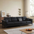 Standard Sofa/Loveseat in Black with Arm and 3 Pillows