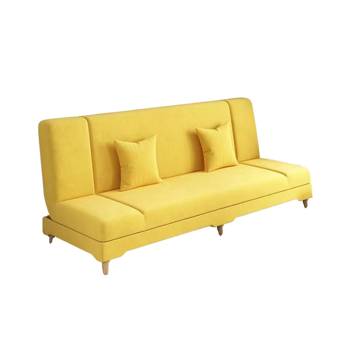 Contemporary Modern Antimicrobial Foldable Cerulean/Dove Grey/Rose Solid Color Sleeper for Seats 3 with 2 Pillows