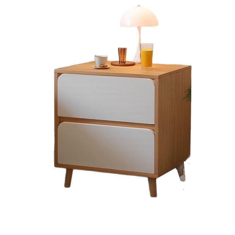 Modish Laminate Nightstand With Drawer Organization