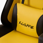 Modern Simple Style Wingbacked Chair, Upholstered, with Flexible Height, Nylon Frame in Ink, Adjustable Backrest, and Glide Movement