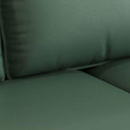 Simple Solid Color Blue/Grey/Orange Sofa with Pillow Back & Square Arm Living Spaces, Scratch Resistant