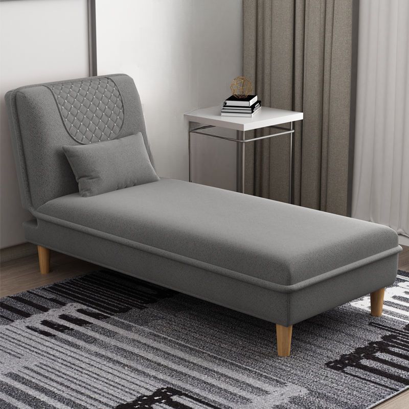 Contemporary Solid Color Chaise Lounge Indoor with Pillow, Reclining and Alterable Features