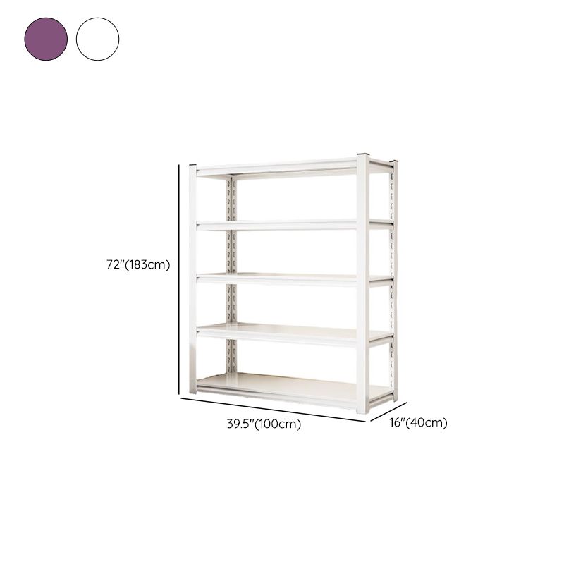 Steel Vertical Barrister Bookcase with 4-Shelf/6-Shelf/5-Shelf and Open Back