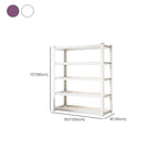 Steel Vertical Barrister Bookcase with 4-Shelf/6-Shelf/5-Shelf and Open Back