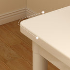 Trendy Rectangular Manufactured Wood Writing Table in Chalk