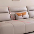 Off-White Standard/Single Sofa with Armrest and 3/1 Pillows for Drawing Room