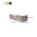 Manufactured Wood Top Reception Desk with Hutch, Cable Management, and Desk Return
