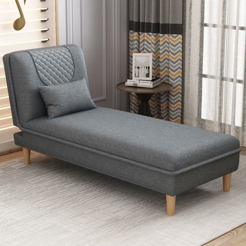 Contemporary Solid Color Chaise Lounge Indoor with Pillow, Reclining and Alterable Features