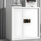 Elegant Modern Steel Filing Cabinet with Lock, Large Size & Adjustable Shelves
