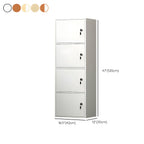 Elegant Locking Wood Filing Cabinet with Shelves & Smooth Casters