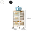 Portable Center with Metal Countertop, Basket, and 4/3 Baskets