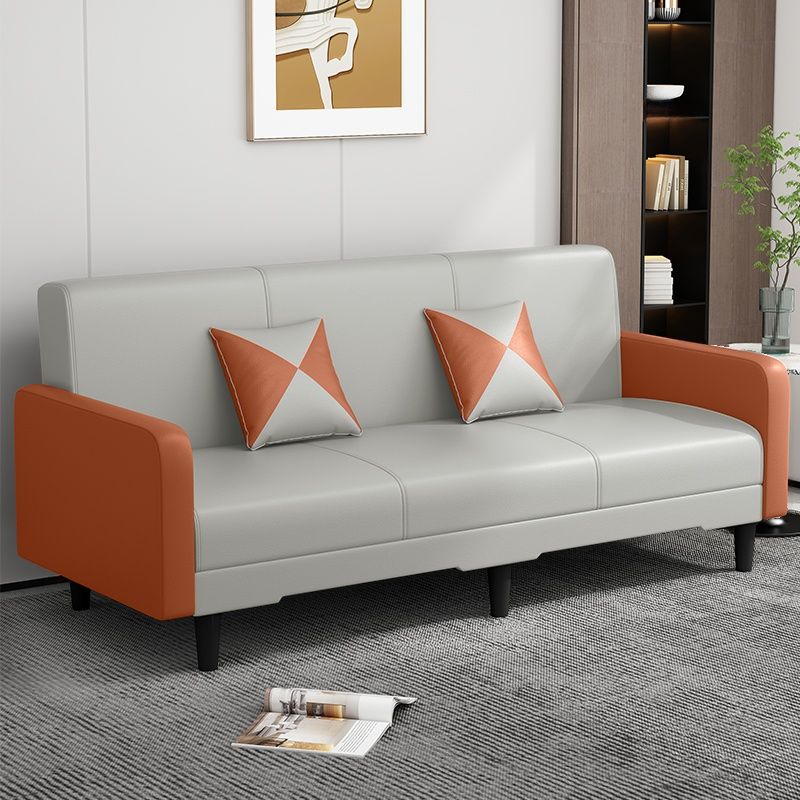 Drawing Room Gray/Light Brown/Off-White Standard Sofa with Armrest
