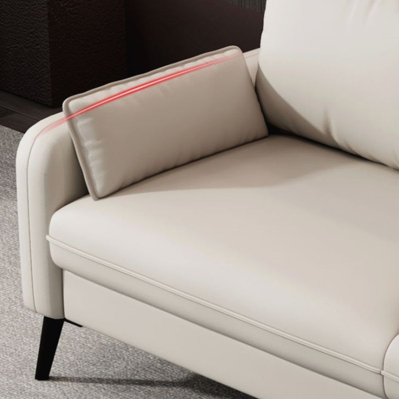 Contemporary Scratch-immune Solid Color Cerulean/Olive Green/Amber Color Loveseat for Seats 2 with Pillow Back and Square Arm