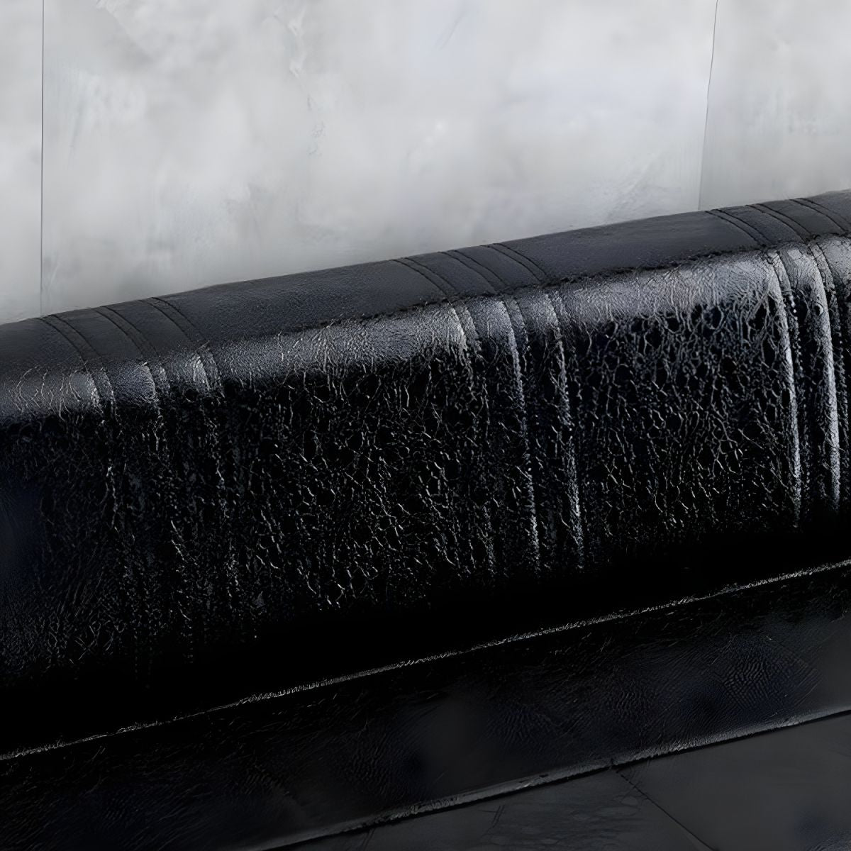 24.4" High Armless Sofa with Tight Back for Apartment Faux Leather