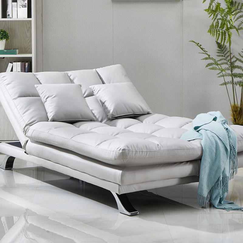 Dove Grey/Lime Green/Citrus Color Sleeper for Drawing Room with Biscuit Back