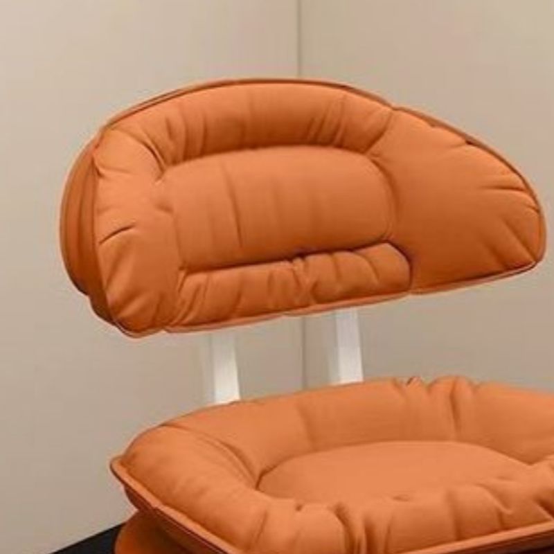 Modish Unique Solid Color Standard Ottoman in Pu Leather with Grey/Sage/Citrus Color and Caster Wheels