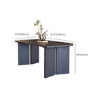 Modish Coal Solid Wood Dining Table with Legs, Fixed Mechanism, Scratch Resistant for 6-person Seat/Seats 4/Seats 10