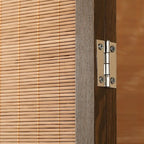 Minimalist Screen Divider in Tan with Translucent Fold-up Design, Available in 3/5/6 Panels, Bambusa Material, Independent