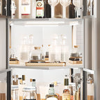 Vitreous Turn Accent Cabinet with Stockroom Storage and 5 Shelves Featuring Accessible Storage