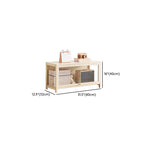 Ivory Rectangular Organizing Shelf with 6-Shelf, Vertical/Lateral Filing, Polymer Door, Closed Back