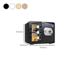 Steel Pry Resistant Security Safe with Lockable Keys, Interior Lining, and Shelves