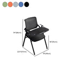 Contemporary Training Chair/Side Chair with Ventilated Back and Arms, Compact Foldable Metal Frame for Tile Flooring