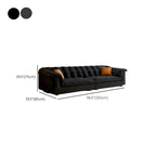 Modish Solid Color Stain Resistant Standard Sofa/Loveseat in Black/Light Green/Beige for 3-seater/2/5 Person with 2 Pillows