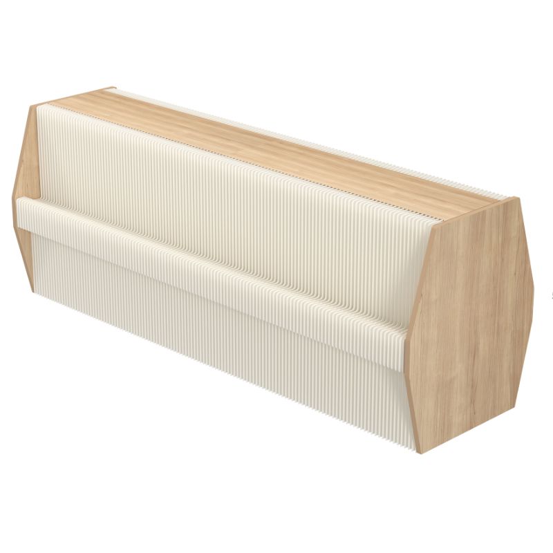 Environmentally Friendly Rectangle Display Table with Unfinished Finish, Adjustable Height from 30 to 39 in/20 to 29 in, and Desk Width Up to 19 in, Table Size 50 in & above/40 to 49 in