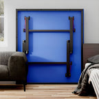 Indoor Ping Pong Table with Synthetic Laminate Top in Ink/Dark Blue and Included Table Tennis Paddle
