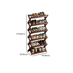 Art Deco Bambusa Rectangle Shoe Rack with 6/4/5 Shelves, Capacity for 1-30 Pairs, Drawing Room