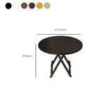 Scratch-proof Veneer Dining Table with Crossed Legs, Foldable Design, and Seating for 2 to 4