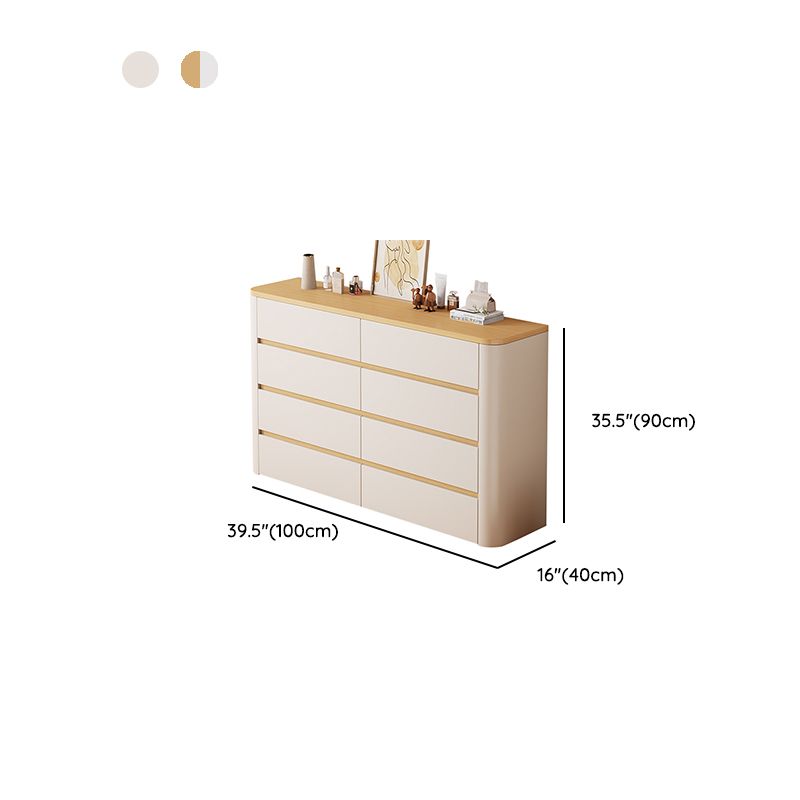 Casual Composite Wood Console Dresser/Bachelor Chest with 8/6/4 Drawers in Horizontal/Vertical Orientation
