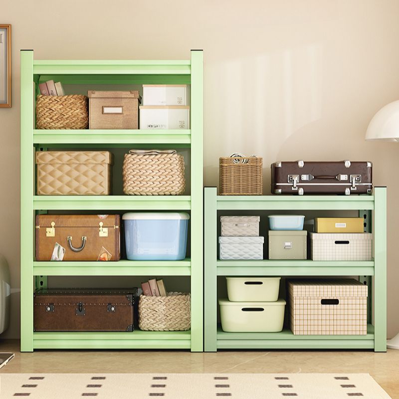 Light Green Casual Cabinet Shelf with 4/5/6 Tiers in Rectangle Shape