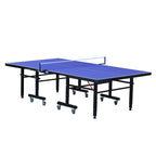 Versatile Indoor/Outdoor Ping Pong Table in Ink/Cerulean with Synthetic Laminate and Paddle