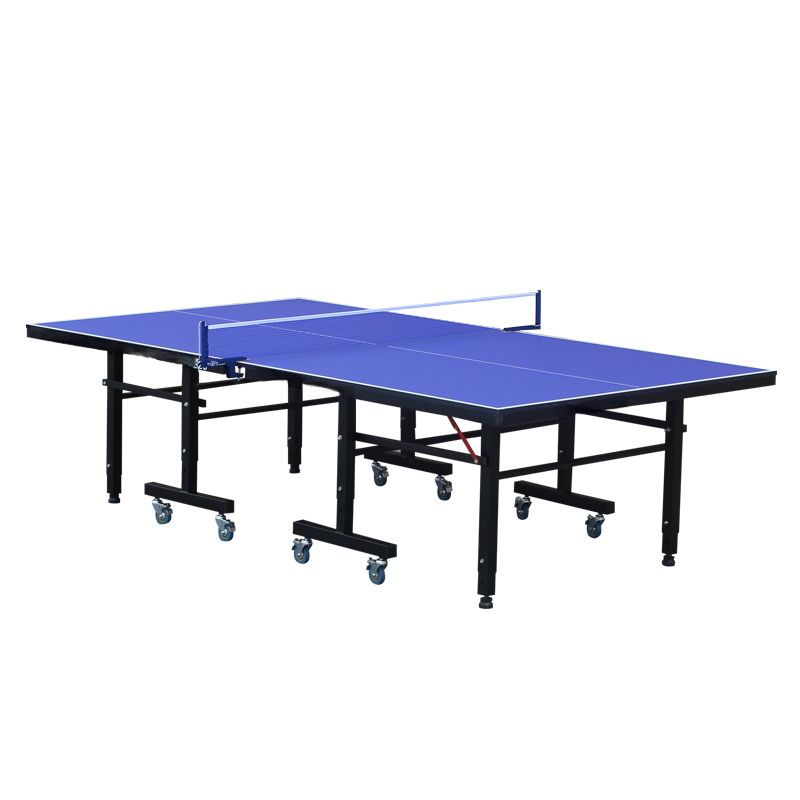 Versatile Indoor/Outdoor Ping Pong Table in Ink/Cerulean with Synthetic Laminate and Paddle