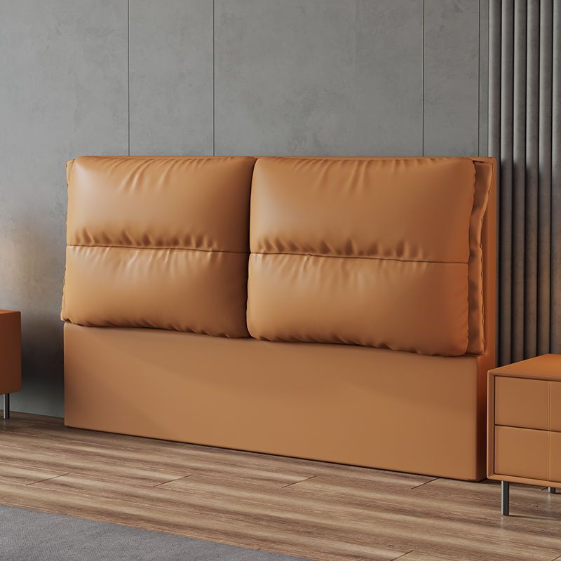 Trendy Panel Headboard in Laminate with No Distressing, Rectangle Shape for King/Queen/Full Bed, Featuring Sponge Upholstery and Standard Height