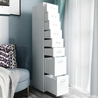 Art Deco Alloy Vertical Filing Cabinet: Flameproof with Swivel Wheels and Soft Close Features