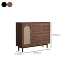 Trendy Raw Wood Wardrobe Chest Of Drawers with 4 Drawers, Hutch, 2 Interior Shelves, Horizontal