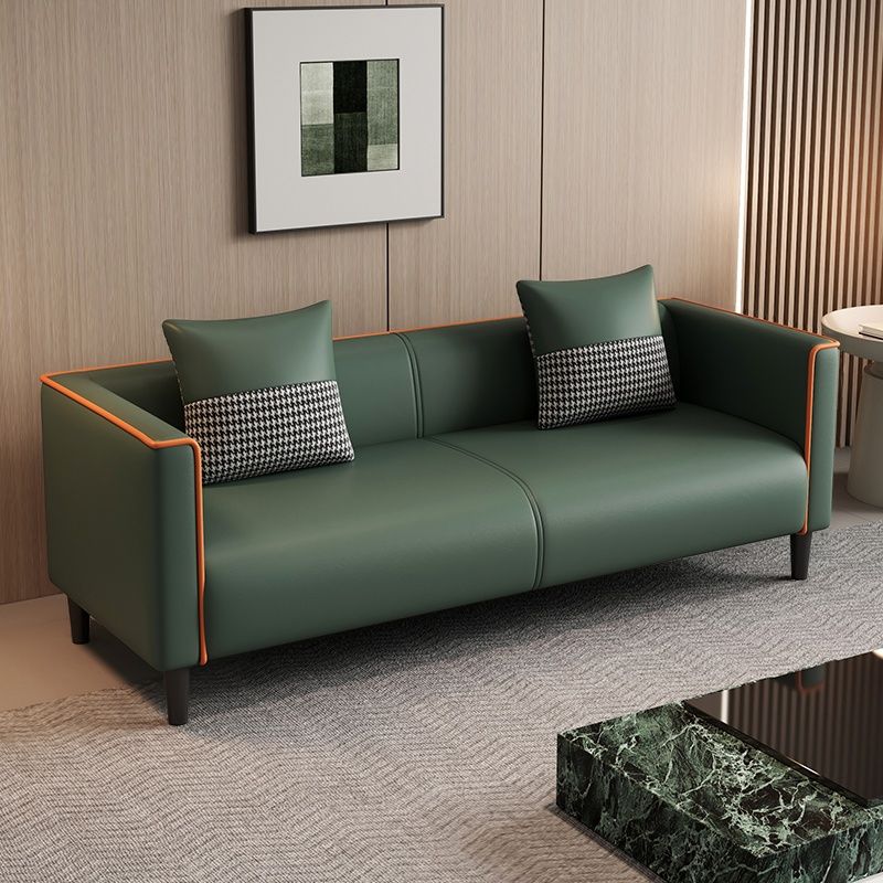 Standard Sofa/Loveseat/Single Sofa in Synthetic Leather, Available in Grey/Dark Blue/Light Green with Arm