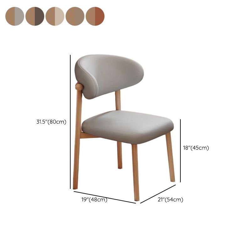 Art Deco Dinette Side Chair with Ventilated Back, Cushion Upholstery, Alloy Legs, and Foot Pads
