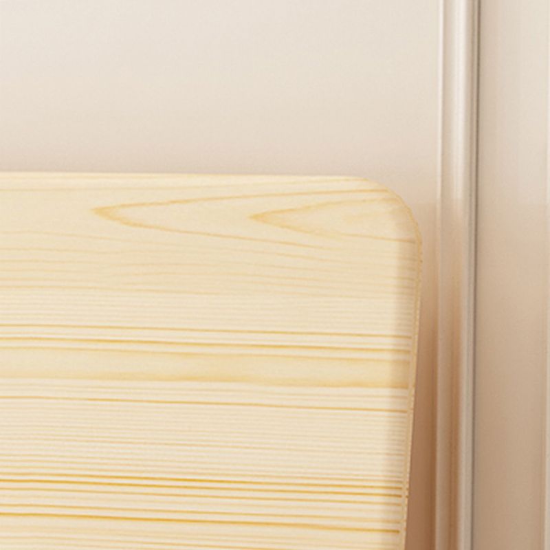 Trendy Panel Headboard in Natural Wood with No Distressing, Rectangle Shape for King/Queen/Full Bed, Free-standing with Standard Height