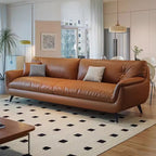 Drawing Room Tear Resistant Standard/Single Sofa in Amber Color with Armrest and 3 Pillows
