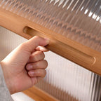 Sepia Vertical Organizing Shelf with 5-Cabinet and 5-Shelf Closed Back
