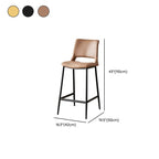Casual Rawhide Bar Stools in Midnight Black/Lemon Color/Caramel with Back, Saddle Seat, and Leg Rest