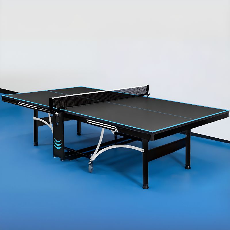 Indoor Ping Pong Table with Ink/Cerulean Synthetic Laminate Top