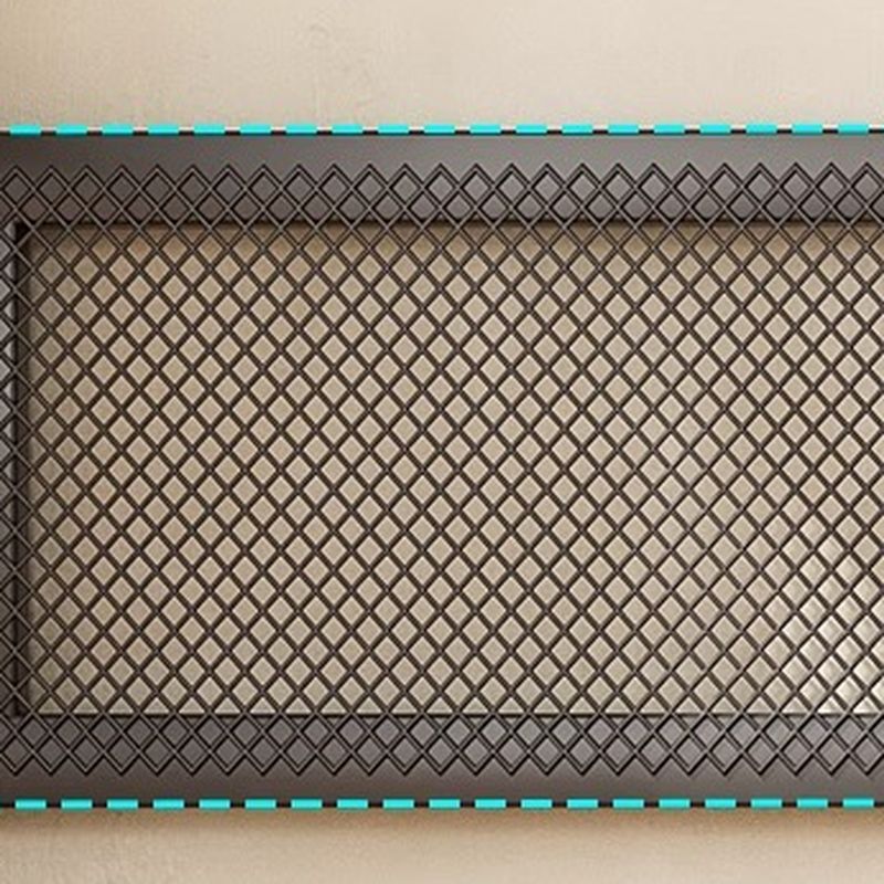 Midnight Black Simplistic Steel Hall Rack with Repository, 2 Drawers/3 Drawers, 4 Shelves/3 Shelves/7 Shelves, and Manufactured Wood Bench