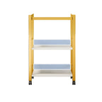Side Protection Metal Bracket Utility Carts with Storage Space and Casters