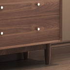 Trendy Raw Wood Wardrobe Chest Of Drawers with 4 Drawers, Hutch, 2 Interior Shelves, Horizontal