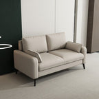 Tear Resistant Loveseat in Gray/Navy Blue/Amber Color with Arm