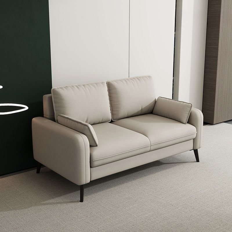 Tear Resistant Loveseat in Gray/Navy Blue/Amber Color with Arm